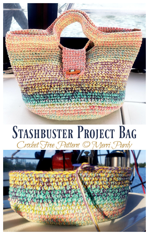 Stashbuster Project Bag Crochet Free Pattern