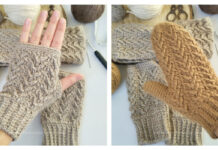 Hygge Arrow Gloves Crochet Free Pattern
