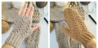 Hygge Arrow Gloves Crochet Free Pattern