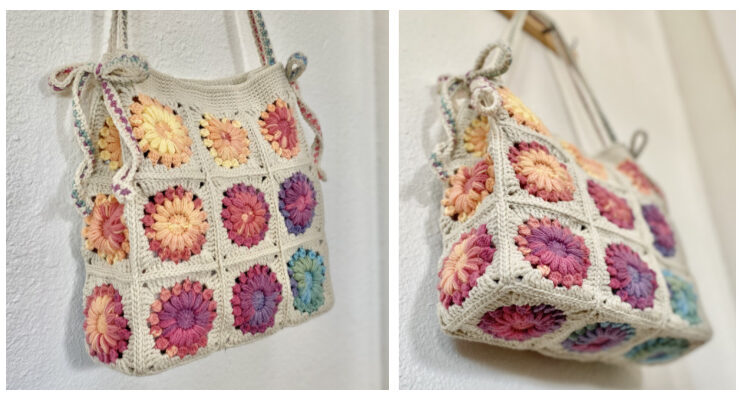 Rainbow Sunburst Tote Bag Crochet Free Pattern Rainbow Sunburst Tote Bag Crochet Free Pattern