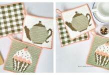 Teatime Potholders Crochet Free Pattern