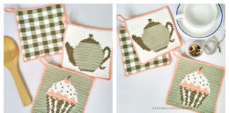 Teatime Potholders Crochet Free Pattern