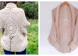 Dream Catcher Cardigan Crochet Free Pattern