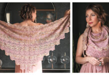 Faded Blush Shawl Crochet Pattern