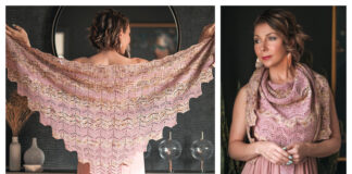 Faded Blush Shawl Crochet Pattern