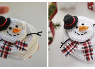 Marvin the Melted Snowman Crochet Free Pattern