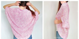 Tunisian Cocoon Shrug Crochet Free Pattern