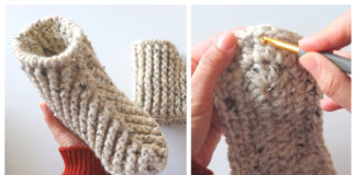 Beginner Chunky Boots Slippers Crochet Free Pattern [Video]