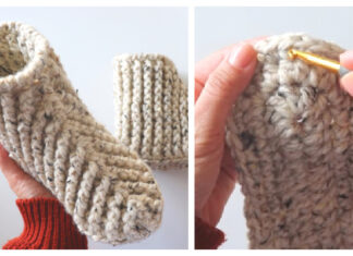 Beginner Chunky Boots Slippers Crochet Free Pattern [Video]