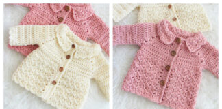Chloe Baby Raglan Cardigan Crochet Free Pattern