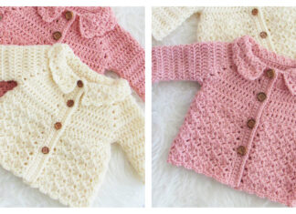 Chloe Baby Raglan Cardigan Crochet Free Pattern