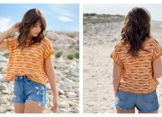 Electric Sun Tee Crochet Free Pattern [Video]