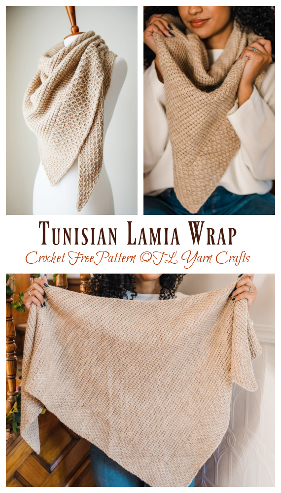 Lamia Wrap Shawl Crochet Free Pattern