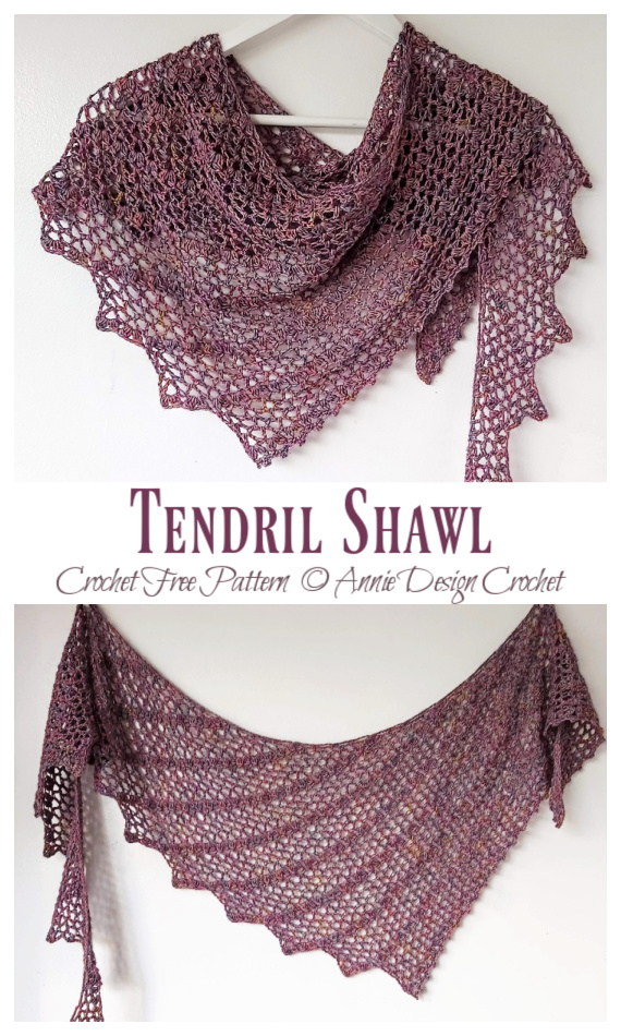 Tendril Shawl Crochet Free Pattern