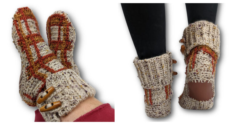 Turkey Trot Slippers Crochet Free Pattern Turkey Trot Slippers Crochet Free Pattern