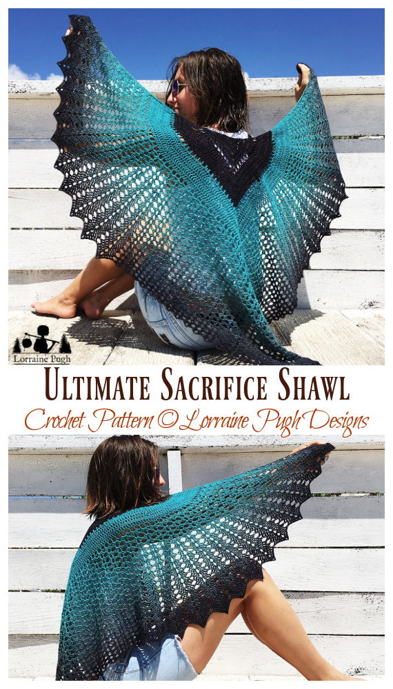 Ultimate Sacrifice Shawl Crochet Pattern