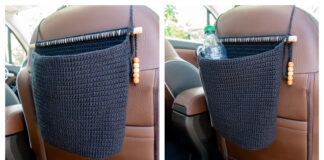 Car Waste Basket Crochet Free Pattern