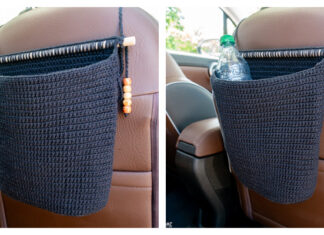 Car Waste Basket Crochet Free Pattern