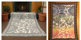 Midsummer Night's Dream Throw Blanket Crochet Free Pattern