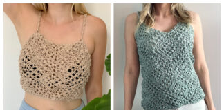 Tulip Square Tank Tops Crochet Free Patterns