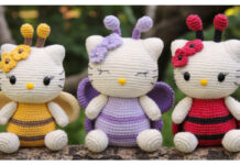 Amigurumi Spring Kitty Crochet Free Pattern
