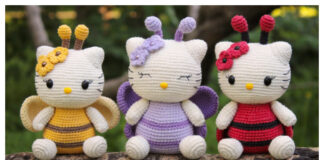 Amigurumi Spring Kitty Crochet Free Pattern