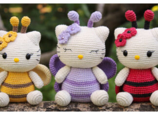 Amigurumi Spring Kitty Crochet Free Pattern