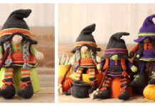 Amigurumi Witch Gnome Crochet Free Pattern