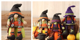 Amigurumi Witch Gnome Crochet Free Pattern