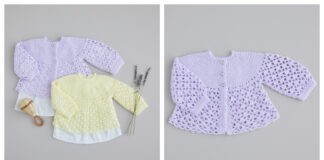 Angel Top & Matinee Jacket Crochet Free Pattern