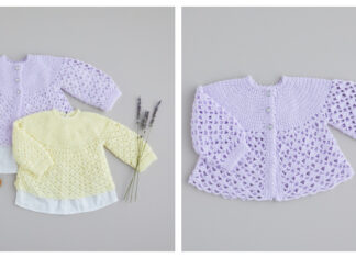 Angel Top & Matinee Jacket Crochet Free Pattern