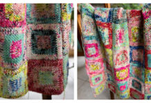 Log Cabin Square Crochet Free Pattern