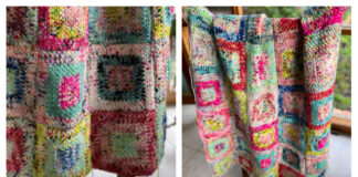 Log Cabin Square Crochet Free Pattern