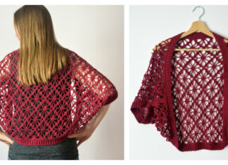 Meadow Lace Shrug Crochet Free Pattern