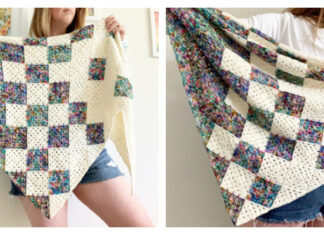 Pixel Perfect Shawl Crochet Free Pattern