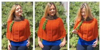 Pumpkin Patch Poncho Crochet Free Pattern