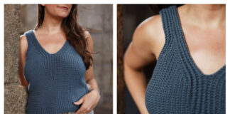 Summer Borderline Tank Top Crochet Free Pattern