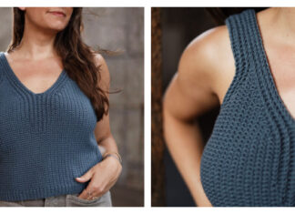 Summer Borderline Tank Top Crochet Free Pattern