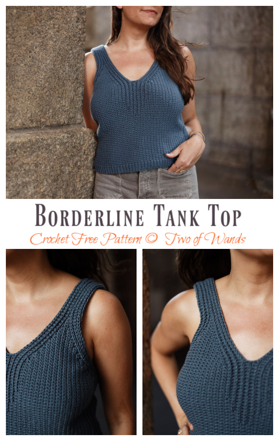 Summer Borderline Tank Top Crochet Free Pattern