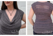 Summer Drape Cowl Top Crochet Free Pattern