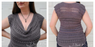 Summer Drape Cowl Top Crochet Free Pattern