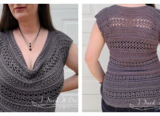 Summer Drape Cowl Top Crochet Free Pattern