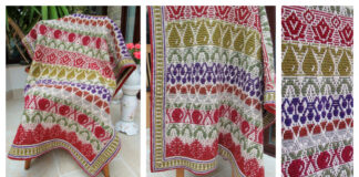 Autumn Fruit Mosaic Blanket Crochet Free Pattern