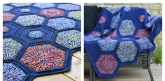 Brioche Coral Story Blanket Crochet Pattern