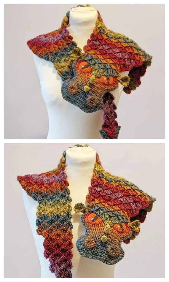 Dragon Scarf Crochet Pattern