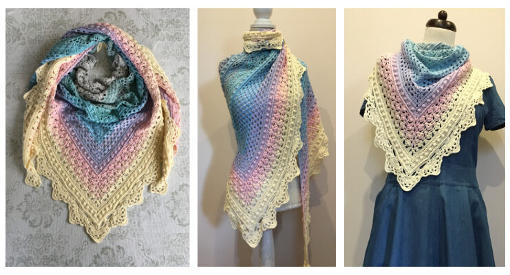Magnificent Marge Shawl Crochet Free Pattern