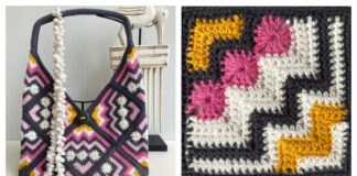 Ndebele Tile Square Crochet Free Pattern