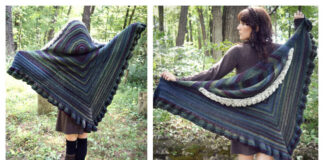 Hooded Novella Shawl Crochet Free Pattern