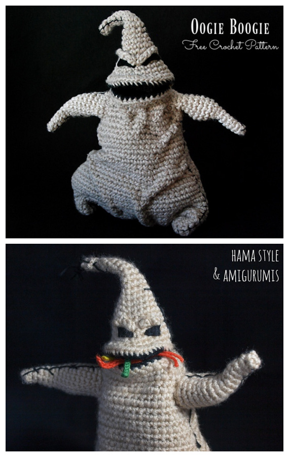 Oogie Boogie Doll Crochet Free Pattern