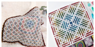 Overlay Mosaics Blanket Crochet Free Pattern
